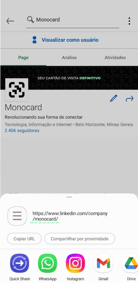 Verifica tu nombre de usuario en Linkedin para insertarlo en el perfil online Monocard